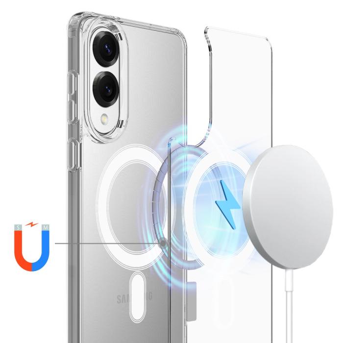 Bild 2,  Samsung Galaxy S25 Edge Skal MagSafe Hybrid Transparent