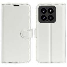  Xiaomi 14 Fodral Litchi L&auml;der Vit