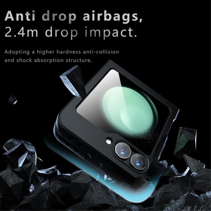 Bild 3,  Samsung Galaxy Z Flip 6 / 7 FE Skal MagSafe Skin Feel Svart