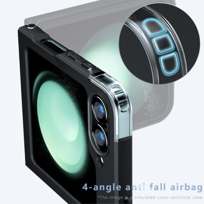 Bild 4,  Samsung Galaxy Z Flip 6 / 7 FE Skal MagSafe Skin Feel Svart