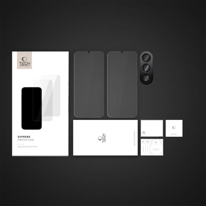 Bild 5, Tech-Protect Tech-Protect Samsung Galaxy A16 3-PACK Skärmskydd / Linsskydd