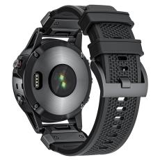  Fenix 5/5X/6X/7X 26 mm Klockarmband Robust Svart