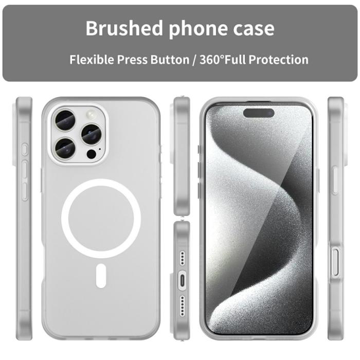 Bild 3,  iPhone 16 Pro Max Skal MagSafe Slim Matt Vit