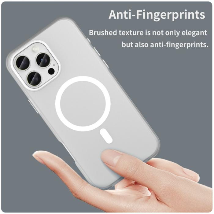 Bild 5,  iPhone 16 Pro Max Skal MagSafe Slim Matt Vit