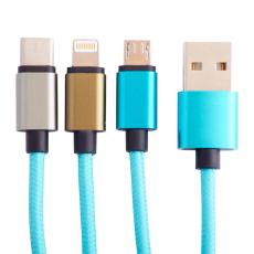 Squishmallows Squishmallows Laddningskabel 1,2m 3in1 USB-C/Micro/Lightning Tatiana