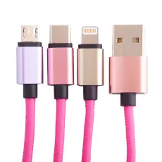 Squishmallows Squishmallows Laddningskabel 1,2m 3in1 USB-C/Micro/Lightning Lola