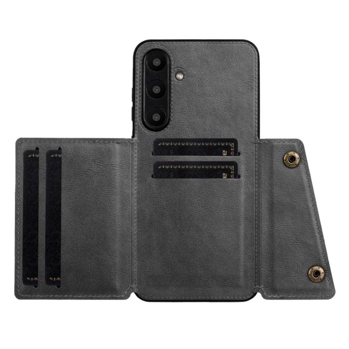 Bild 3,  Galaxy A56 5G/A36 5G Skal Läder Med Kortfack Och Magnet