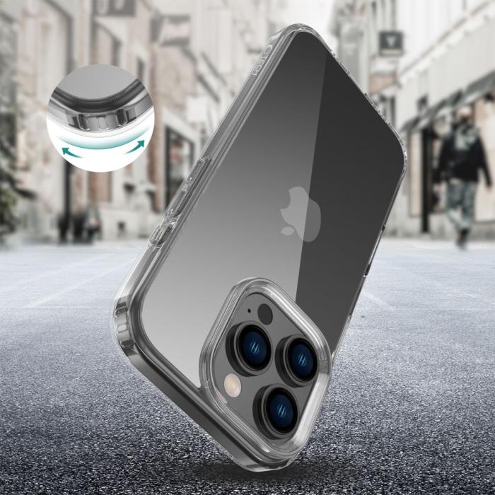 Bild 2, Tech-Protect Tech-Protect iPhone 16 Pro Skal FlexAir Hybrid Transparent