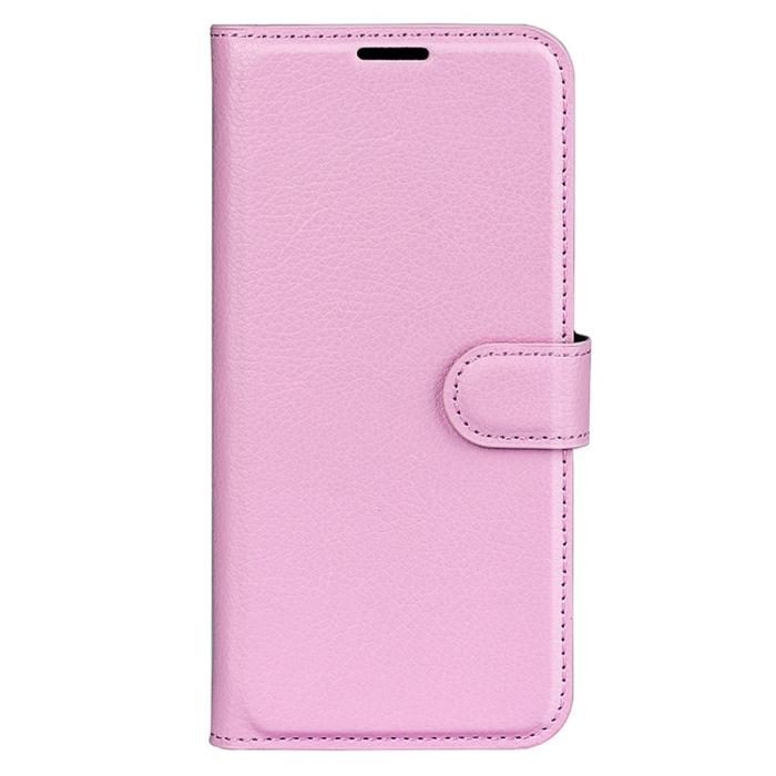 Bild 5,  Xiaomi Redmi Note 12 4G Fodral Litchi Läder Ljus Rosa