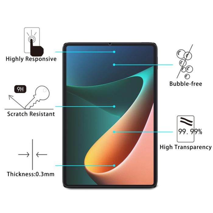 Bild 3,  Xiaomi Pad 5 2-PACK Skärmskydd Härdat Glas Transparent