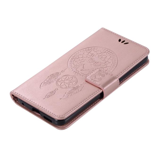 Bild 4,  Xiaomi Redmi 9C Fodral Owl Dream Catcher Roséguld