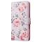  iPhone 16 Fodral RFID Läder Rosa Blommor
