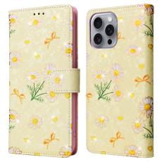  iPhone 16 Pro Max Fodral RFID L&auml;der Yellow Daisy