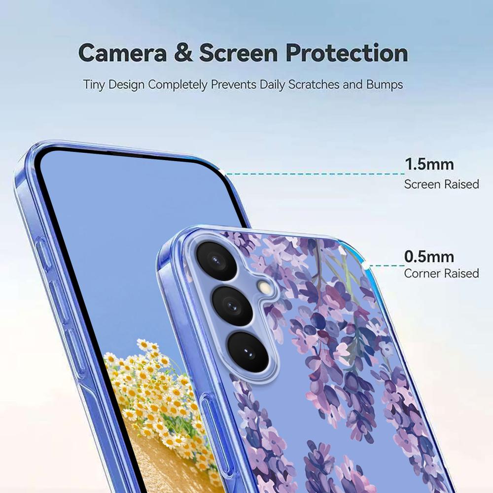  Samsung Galaxy S26 Plus Skal TPU Med Tryck Blommor