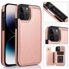  iPhone 14 Pro Skal Med Kortfack Ros&eacute;guld