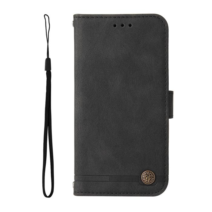 Bild 6,  Motorola Edge 70 Fodral Skin Touch Läder Svart