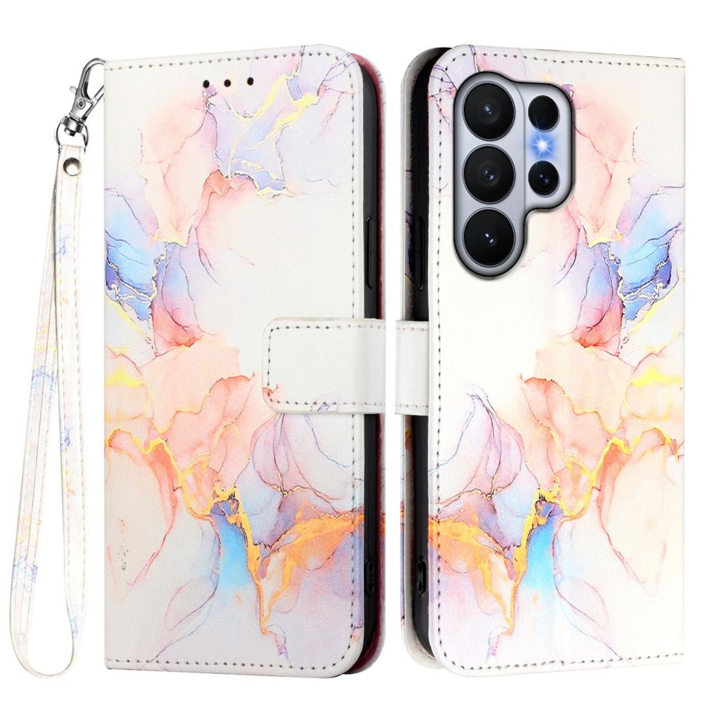 Samsung Galaxy S26 Ultra Fodral Läder Marmor Vit