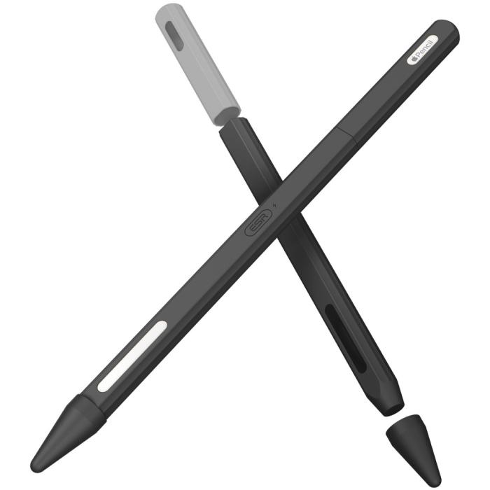 Bild 3, ESR ESR Apple Pencil 2nd Gen Silikon Sleeve Svart/Grå