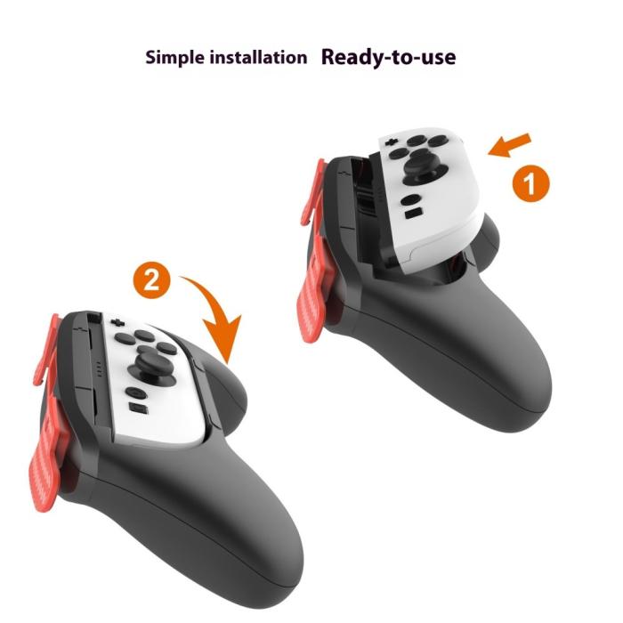 Bild 2, PGTECH PGTECH 2 st Nintendo Switch 2 Joy-Con Grip Svart