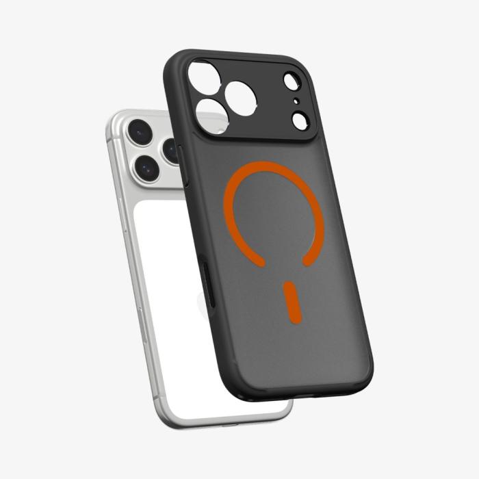 Bild 5, Spigen Spigen iPhone 17 Pro Max Skal MagSafe Ultra Hybrid Svart / Orange