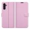  Samsung Galaxy A04s / A13 5G Fodral Litchi Läder Ljus Rosa