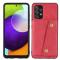  Samsung Galaxy A23 5G Skal Med Kortfack Och Magnet Röd