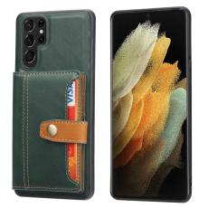  Samsung Galaxy S23 Ultra Skal Med Pl&aring;nbok Gr&ouml;n