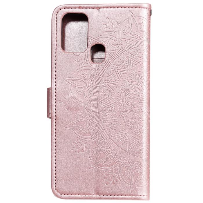 Bild 4,  Samsung Galaxy A21s - Mandala Plånboksfodral - Roséguld