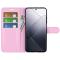  Xiaomi 14 Fodral Litchi Läder Ljus Rosa