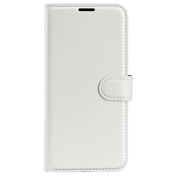 Bild 5,  Xiaomi 14 Fodral Litchi Läder Vit