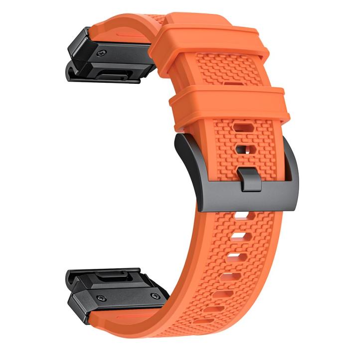 Bild 2,  Fenix 5/5X/6X/7X 26 mm Klockarmband Robust Orange