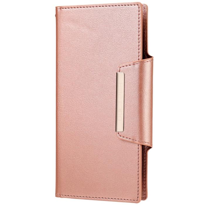 Bild 2,  Samsung Galaxy S22 Ultra Fodral 2in1 Läder Roséguld