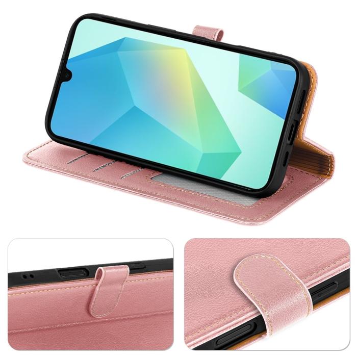 Bild 3,  Samsung Galaxy A27 Plånboksfodral Läder Roséguld
