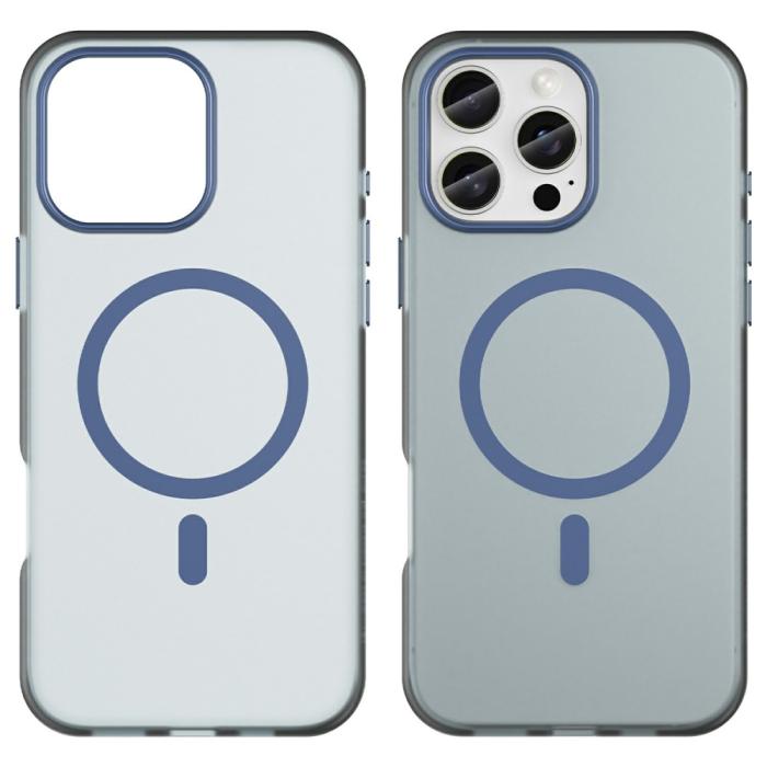 Bild 2,  iPhone 16 Pro Max Skal MagSafe Slim Matt Mörk Blå