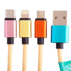 Squishmallows Squishmallows Laddningskabel 1,2m 3in1 USB-C/Micro/Lightning Leonard