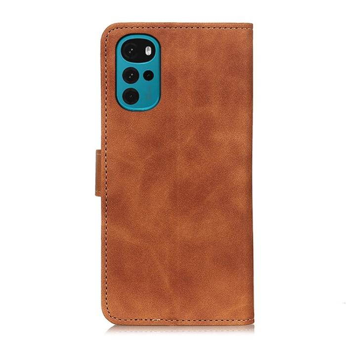 Bild 3, KHAZNEH KHAZNEH Motorola Moto G22 Fodral Retro Brun