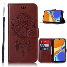  Xiaomi Redmi 9C Fodral Owl Dream Catcher Brun