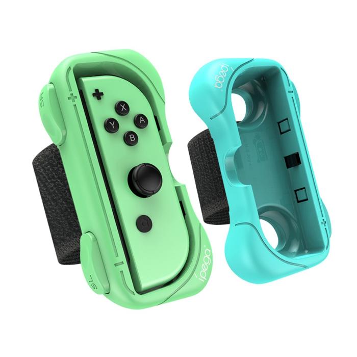 Bild 2, iPega iPega 2-PACK Armband Med Fäste För Joy-Con Grön/Blå
