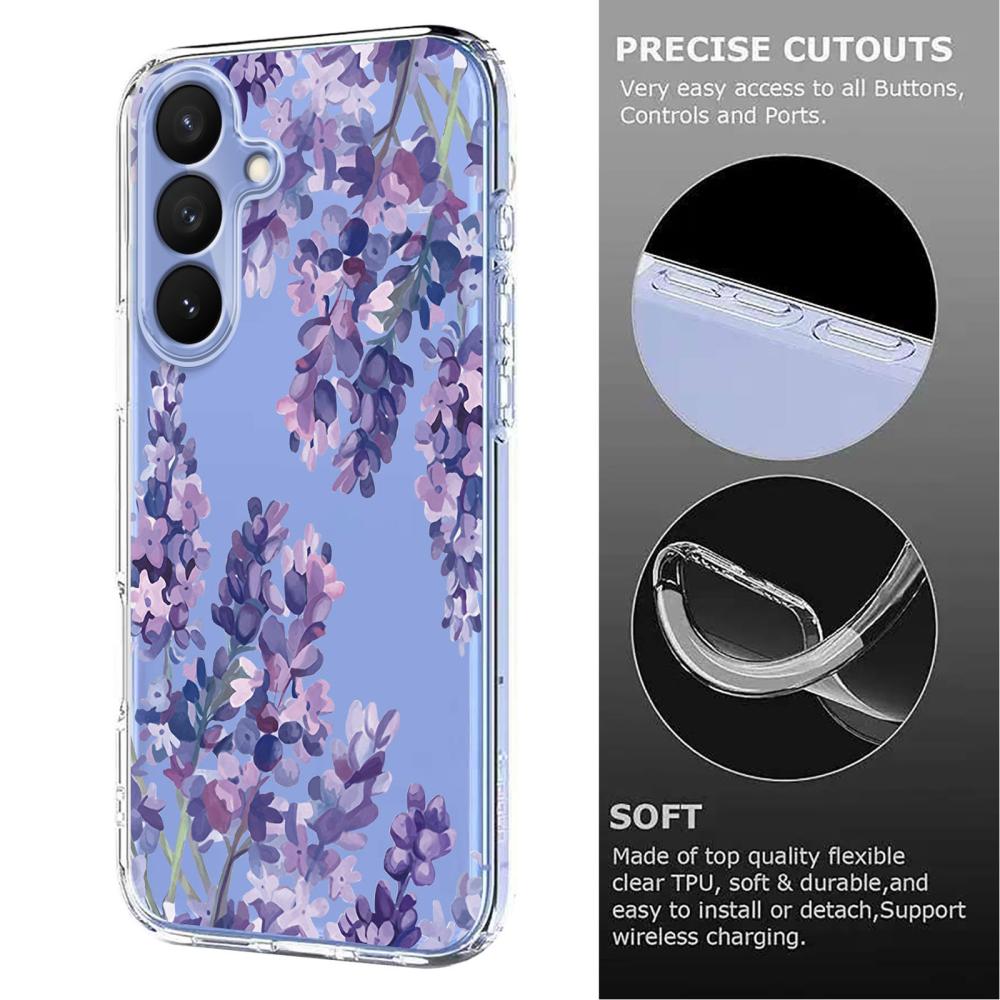  Samsung Galaxy S26 Plus Skal TPU Med Tryck Blommor