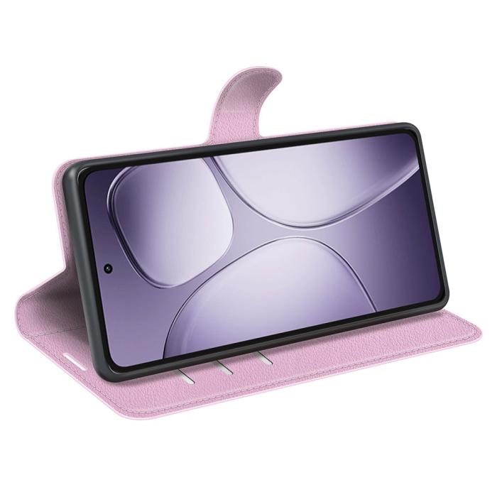 Bild 3,  Xiaomi 14T Pro Fodral Litchi Läder Ljus Rosa