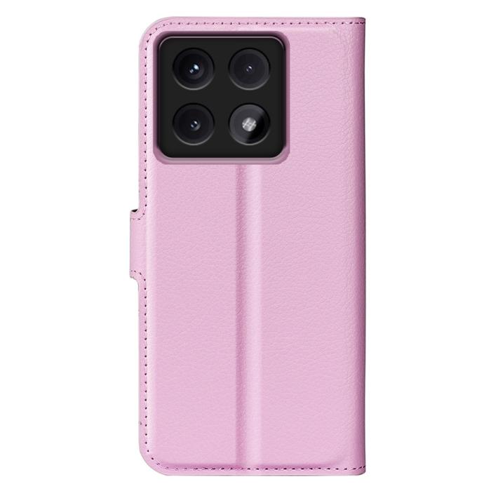 Bild 6,  Xiaomi 14T Pro Fodral Litchi Läder Ljus Rosa