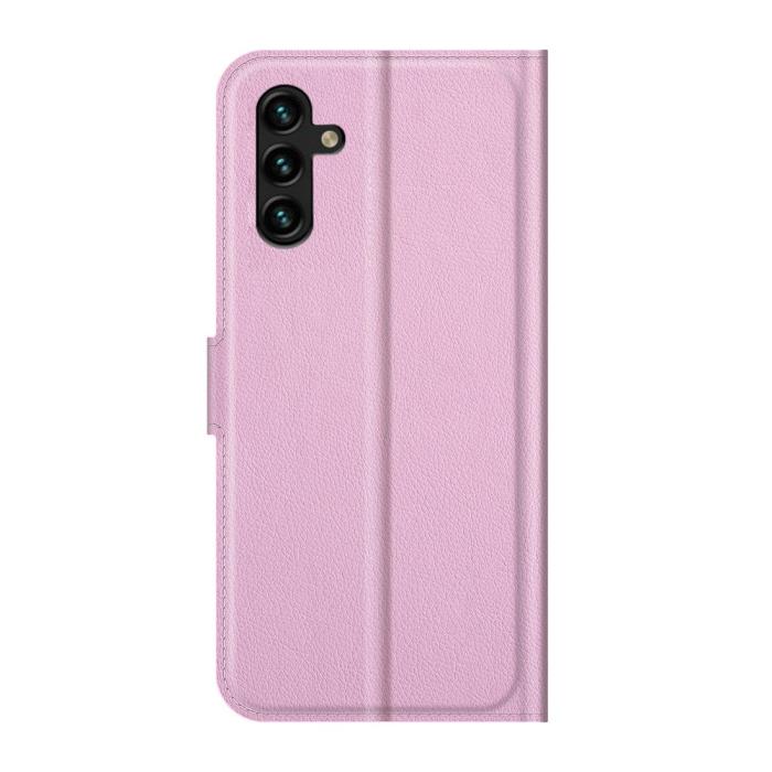Bild 3,  Samsung Galaxy A04s / A13 5G Fodral Litchi Läder Ljus Rosa