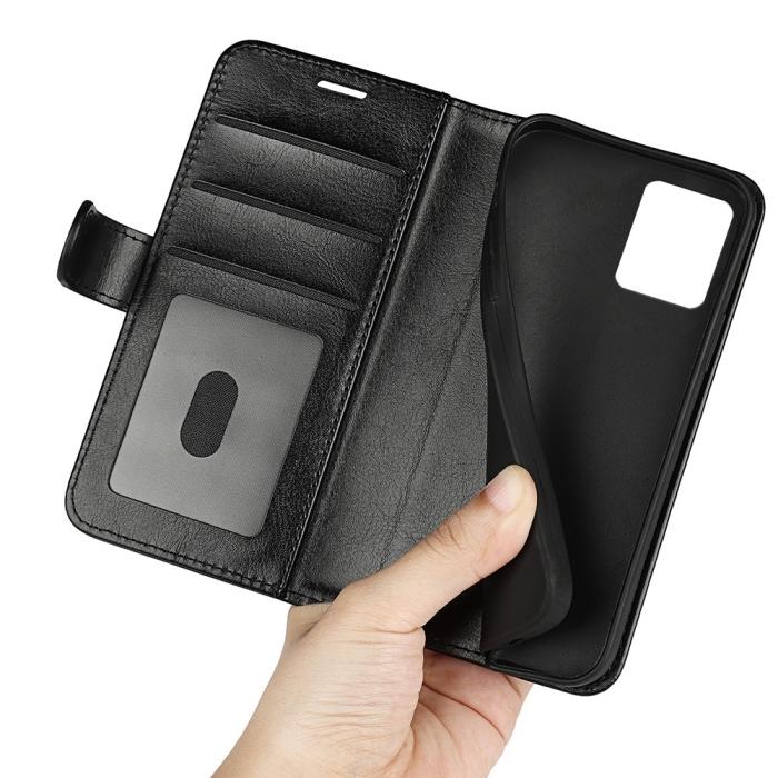 Bild 5,  Motorola Moto G32 Fodral Crazy Horse Läder Svart