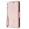 Samsung Galaxy A42 - Litchi Läder Fodral - Roséguld