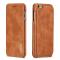 LC.IMEEKE iPhone 6/6S Plus - LC.IMEEKE Retro Läder Fodral - Brun