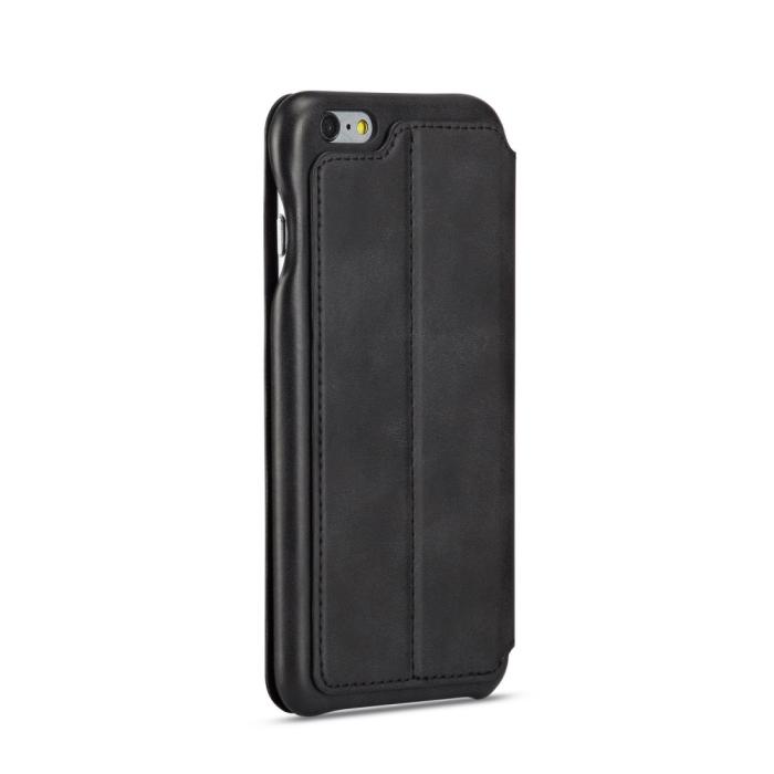 Bild 5, LC.IMEEKE iPhone 6/6S Plus - LC.IMEEKE Retro Läder Fodral - Svart