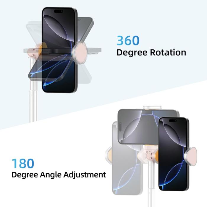 Bild 6, Tech-Protect Tech-Protect 146 cm Bluetooth Selfiestick Tripod Rosa