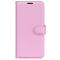  Xiaomi 14 Fodral Litchi Läder Ljus Rosa