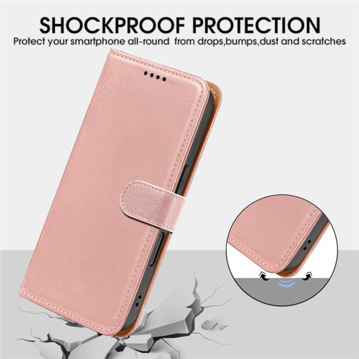 Bild 4,  Samsung Galaxy A27 Plånboksfodral Läder Roséguld