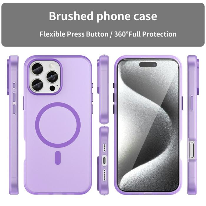 Bild 3,  iPhone 16 Pro Max Skal MagSafe Slim Matt Lila